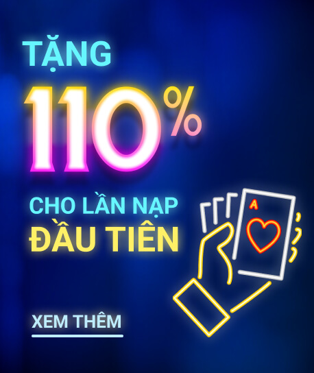 Tặng 110% lần nạp đầu kingclub